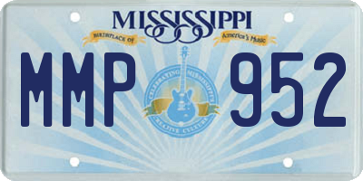 MS license plate MMP952