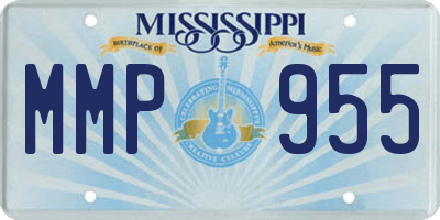 MS license plate MMP955