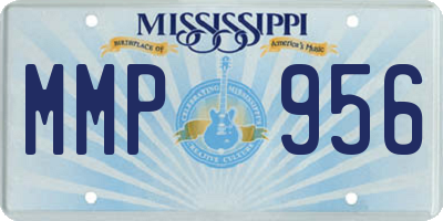 MS license plate MMP956