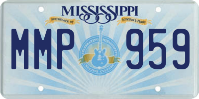 MS license plate MMP959