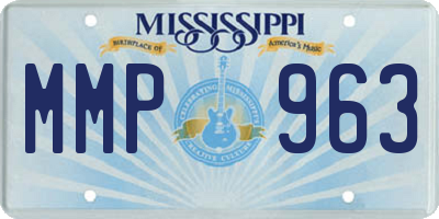 MS license plate MMP963