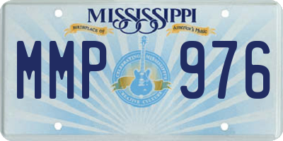 MS license plate MMP976