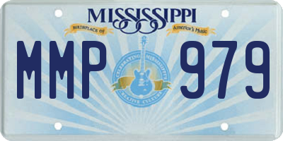 MS license plate MMP979