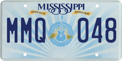MS license plate MMQ048