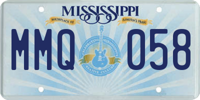 MS license plate MMQ058
