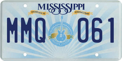 MS license plate MMQ061