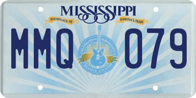 MS license plate MMQ079
