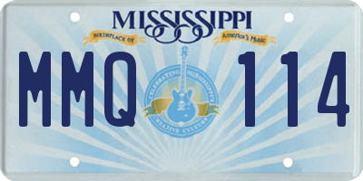 MS license plate MMQ114