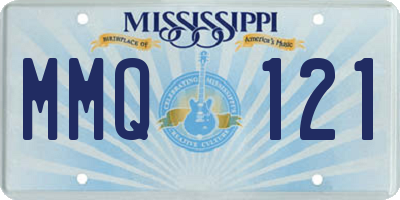MS license plate MMQ121