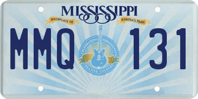 MS license plate MMQ131
