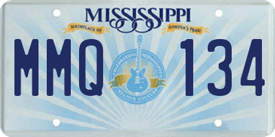 MS license plate MMQ134