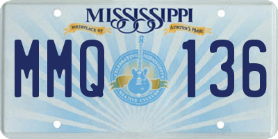 MS license plate MMQ136