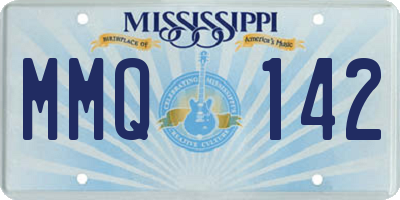 MS license plate MMQ142