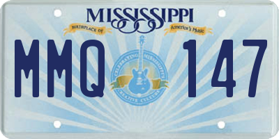 MS license plate MMQ147