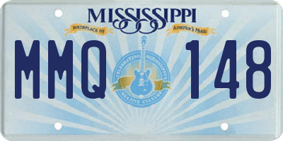 MS license plate MMQ148