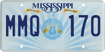 MS license plate MMQ170