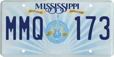 MS license plate MMQ173