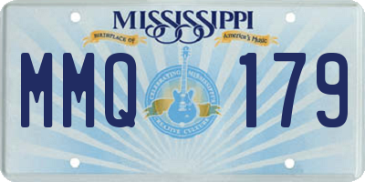 MS license plate MMQ179