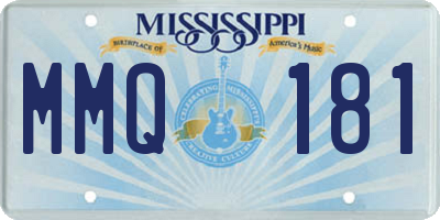 MS license plate MMQ181