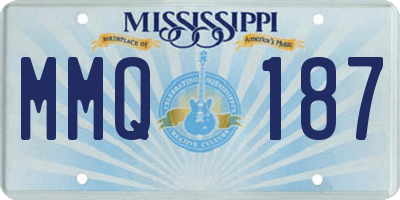MS license plate MMQ187