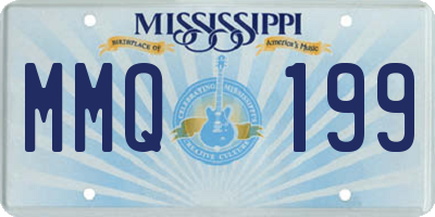MS license plate MMQ199