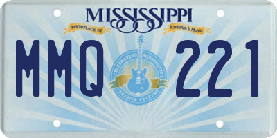 MS license plate MMQ221