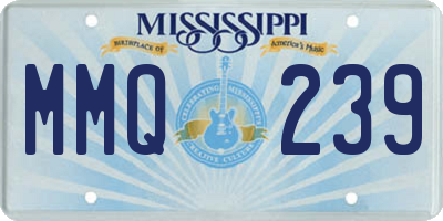MS license plate MMQ239