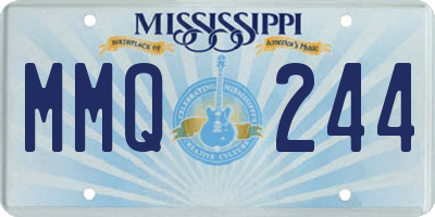 MS license plate MMQ244