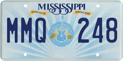 MS license plate MMQ248