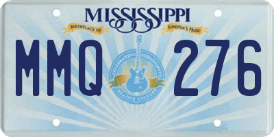 MS license plate MMQ276