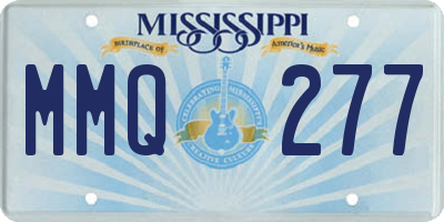 MS license plate MMQ277