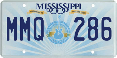 MS license plate MMQ286