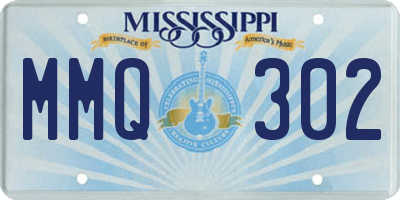 MS license plate MMQ302