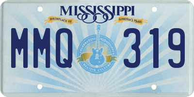MS license plate MMQ319