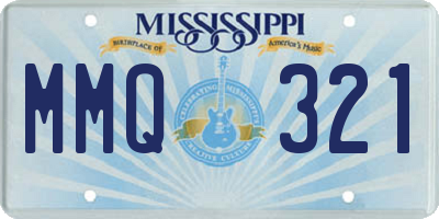 MS license plate MMQ321