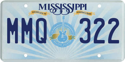 MS license plate MMQ322