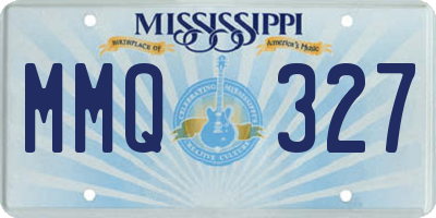 MS license plate MMQ327