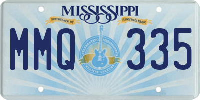 MS license plate MMQ335