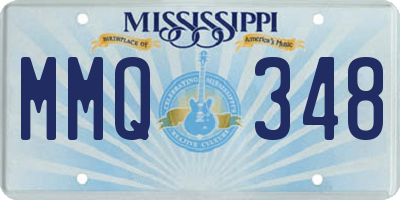MS license plate MMQ348