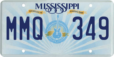 MS license plate MMQ349
