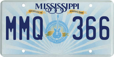 MS license plate MMQ366