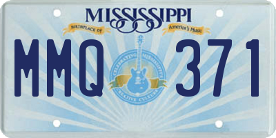 MS license plate MMQ371