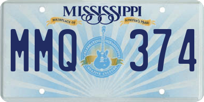 MS license plate MMQ374