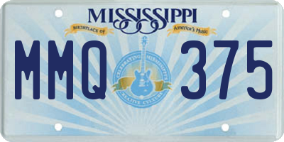 MS license plate MMQ375