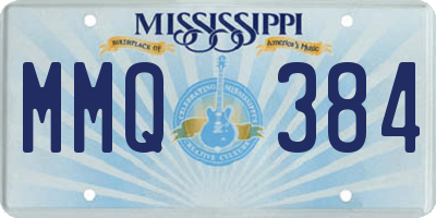 MS license plate MMQ384