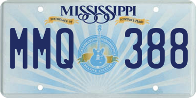 MS license plate MMQ388