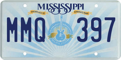 MS license plate MMQ397