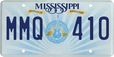 MS license plate MMQ410