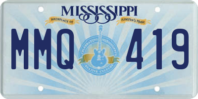 MS license plate MMQ419