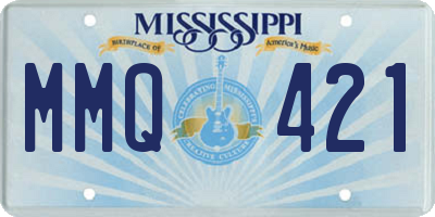 MS license plate MMQ421